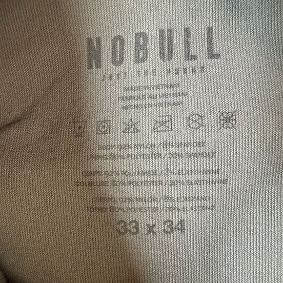 NWT NOBULL Men’s Golf Pants Gray Flat Front Straight Leg - Size 33 x 34 - Picture 4 of 10